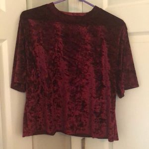 Velvet tee shirt